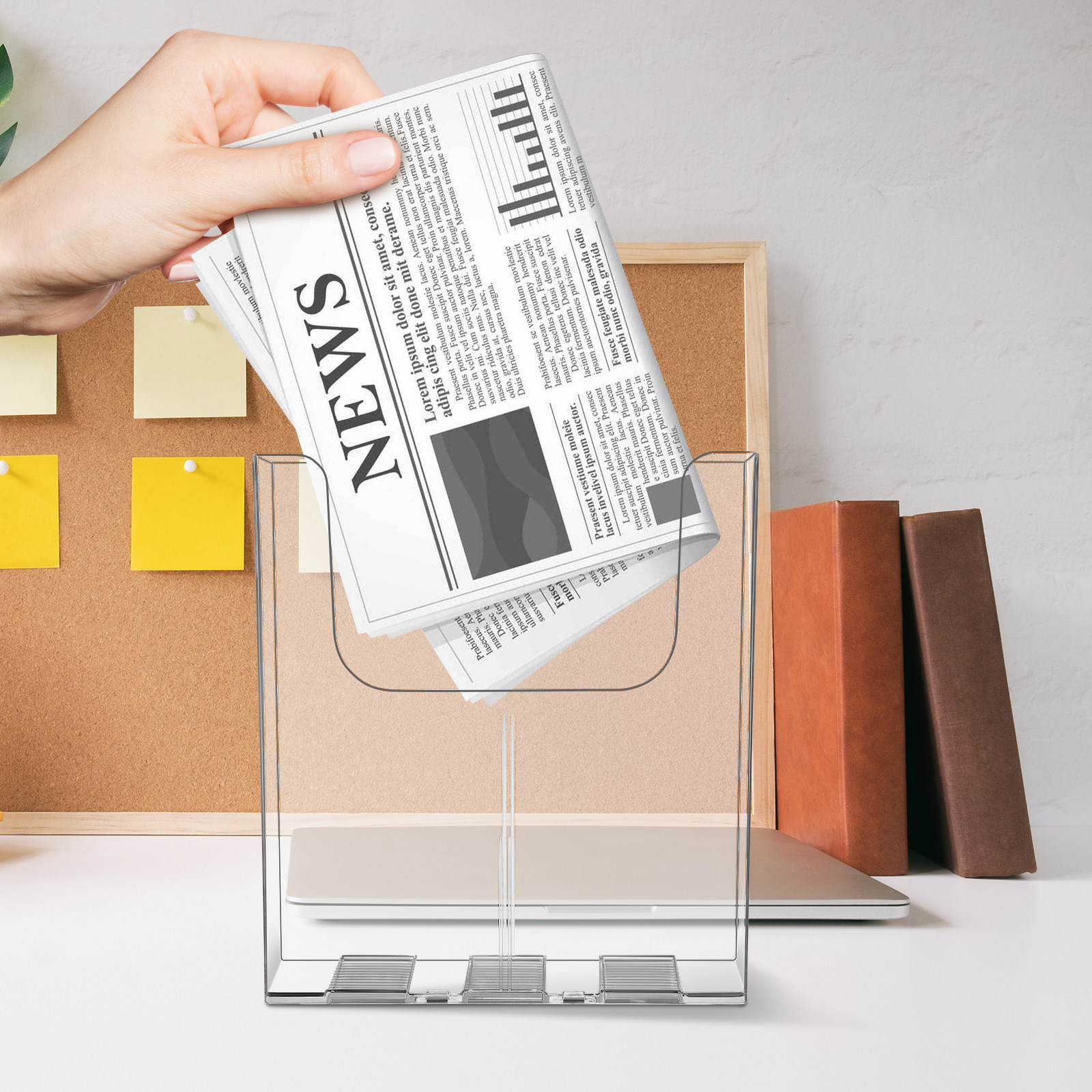 2Pcs Wall Storage Organizer Cl - Magazine Holder Rack ulasan dan harga