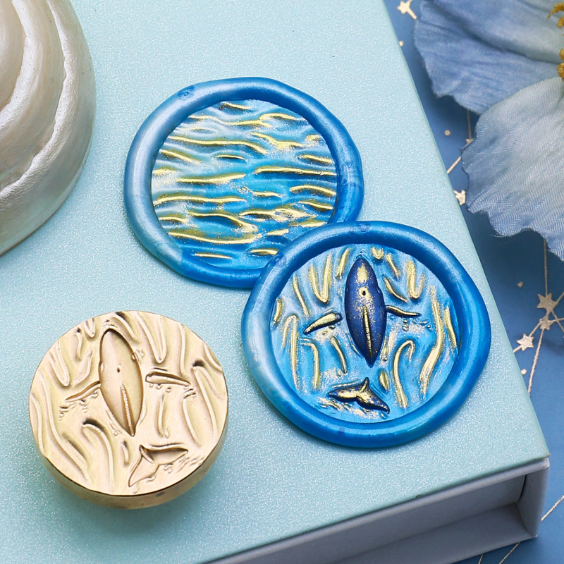 Water Flower Relief Series Wax - Wax Seal Stamp Set ulasan dan harga
