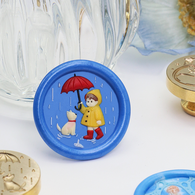 Water Flower Relief Series Wax - Wax Seal Stamp Set ulasan dan harga