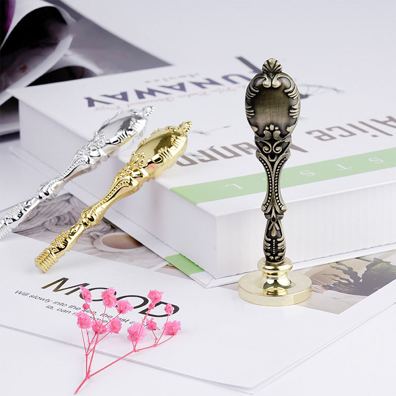 Fire Paint Seal Handle Wooden  - Wax Seal Stamp Set ulasan dan harga