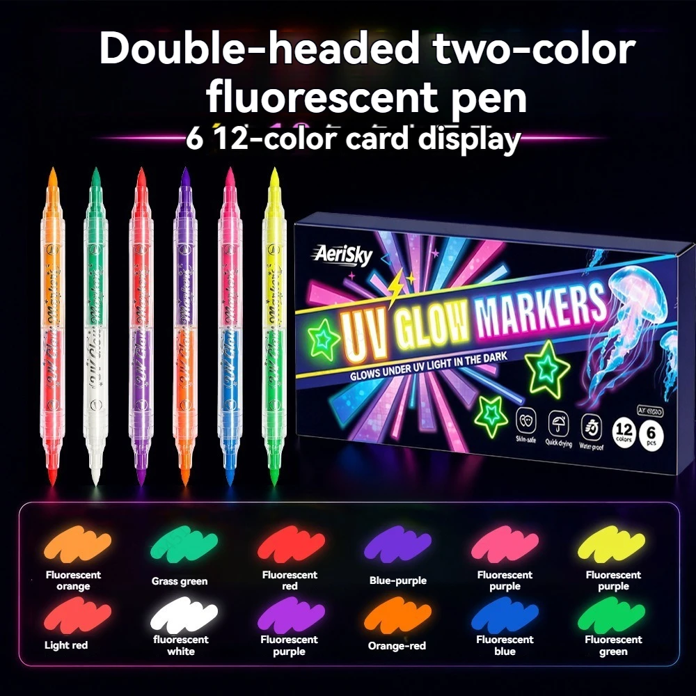 12 Colors Double-ended UV Neon - Copic Marker Sketch ulasan dan harga