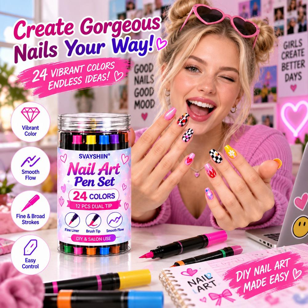 12Pcs Nail Art Painting Pen Du - Copic Marker Sketch ulasan dan harga