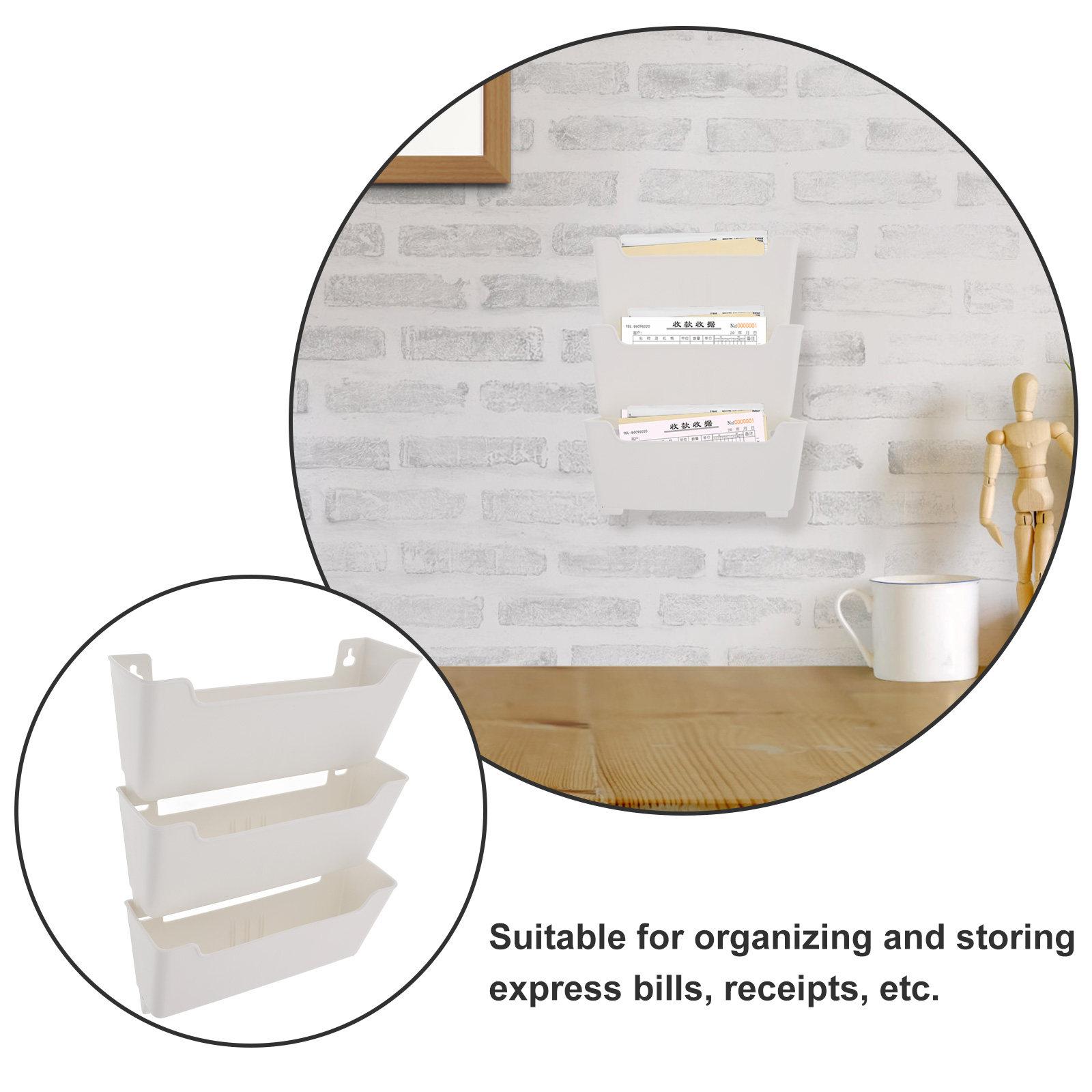 1Set Wall Mounted File Organiz - Magazine Holder Rack ulasan dan harga