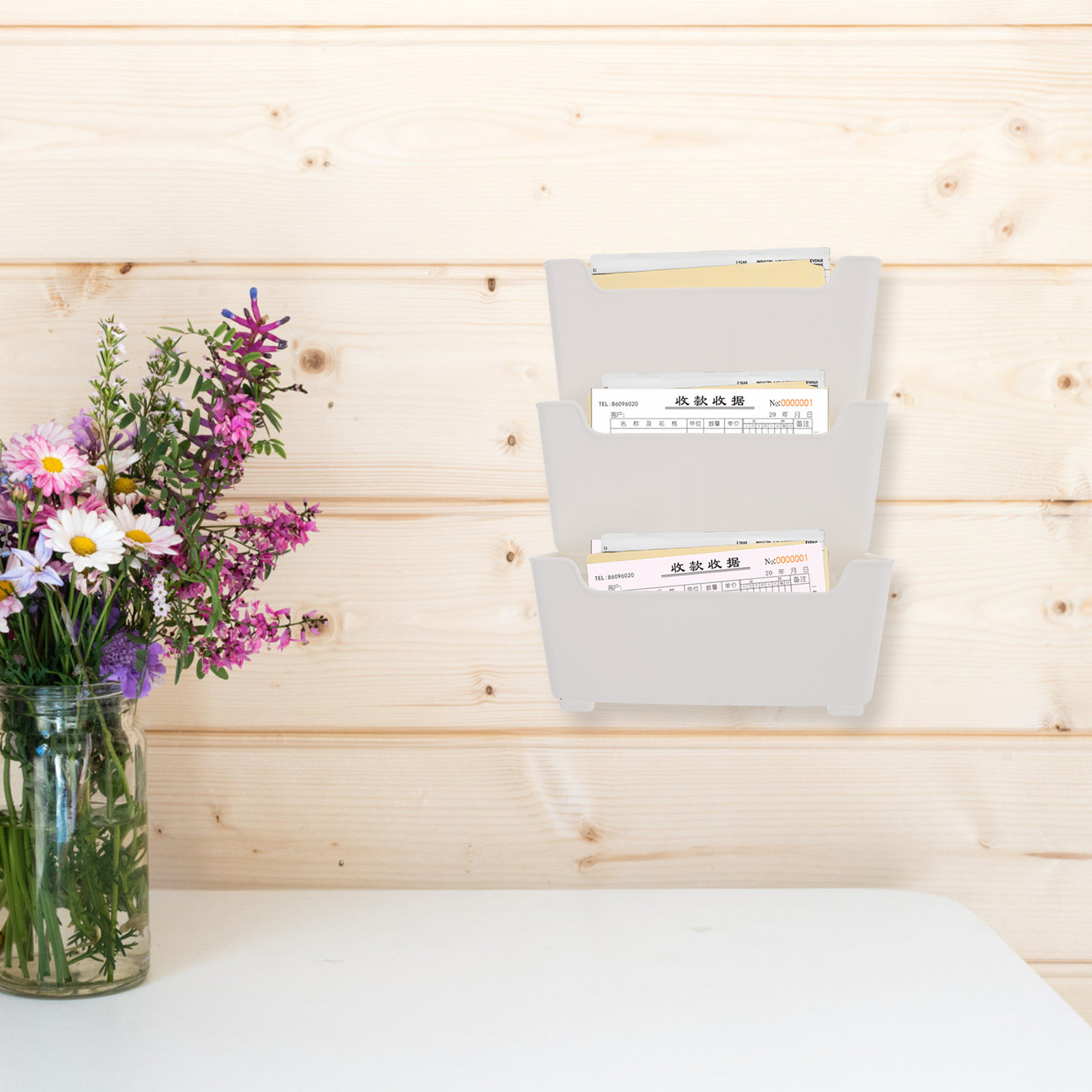 1Set Wall Mounted File Organiz - Magazine Holder Rack ulasan dan harga