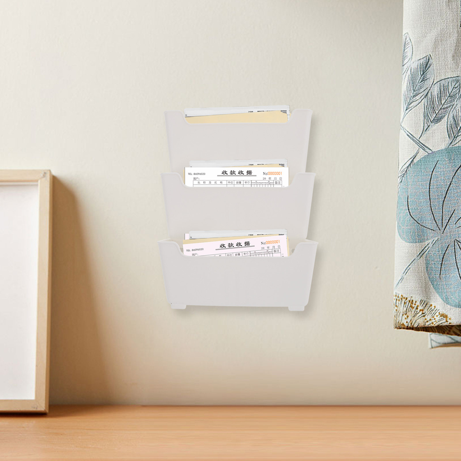 1Set Wall Mounted File Organiz - Magazine Holder Rack ulasan dan harga