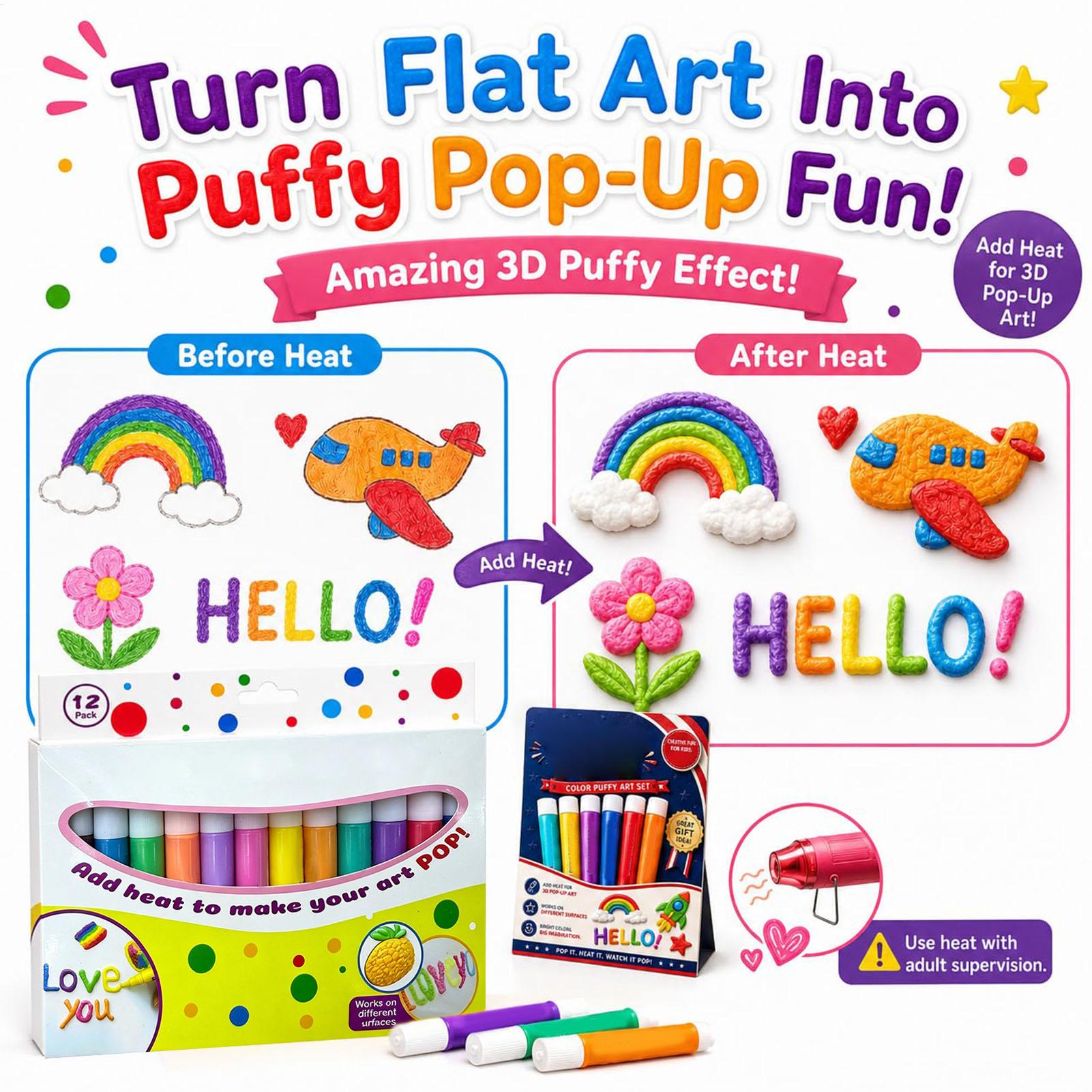 3D Bubble Pen Set Colorful Han - Copic Marker Sketch ulasan dan harga