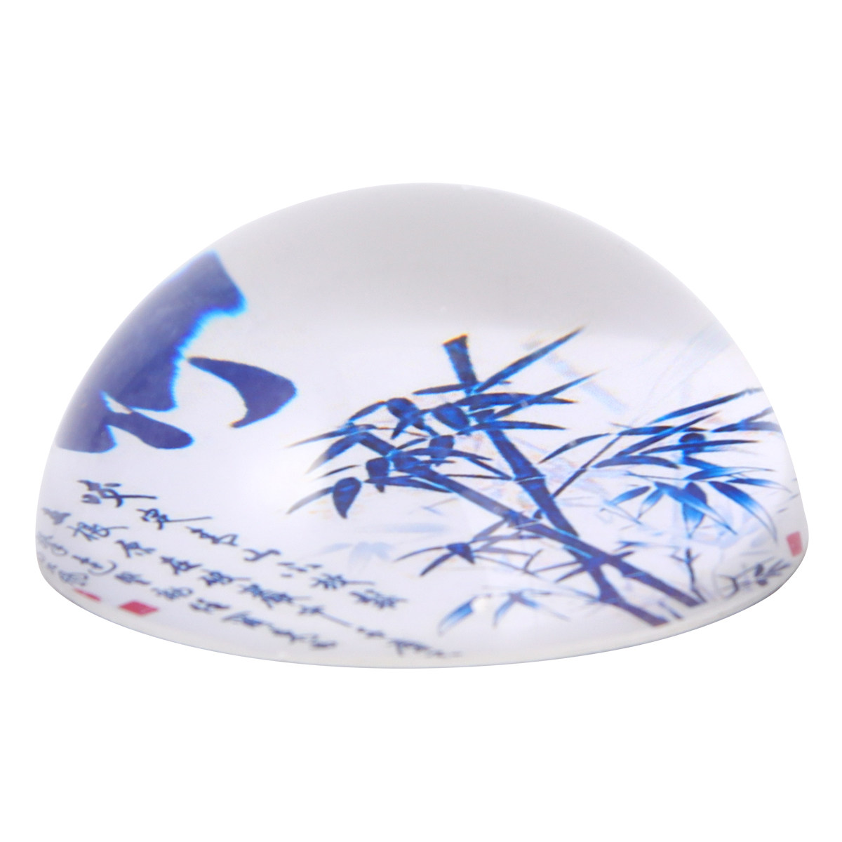 70Mm Glass Steel Crystal Hemis - Paper Weight Crystal ulasan dan harga